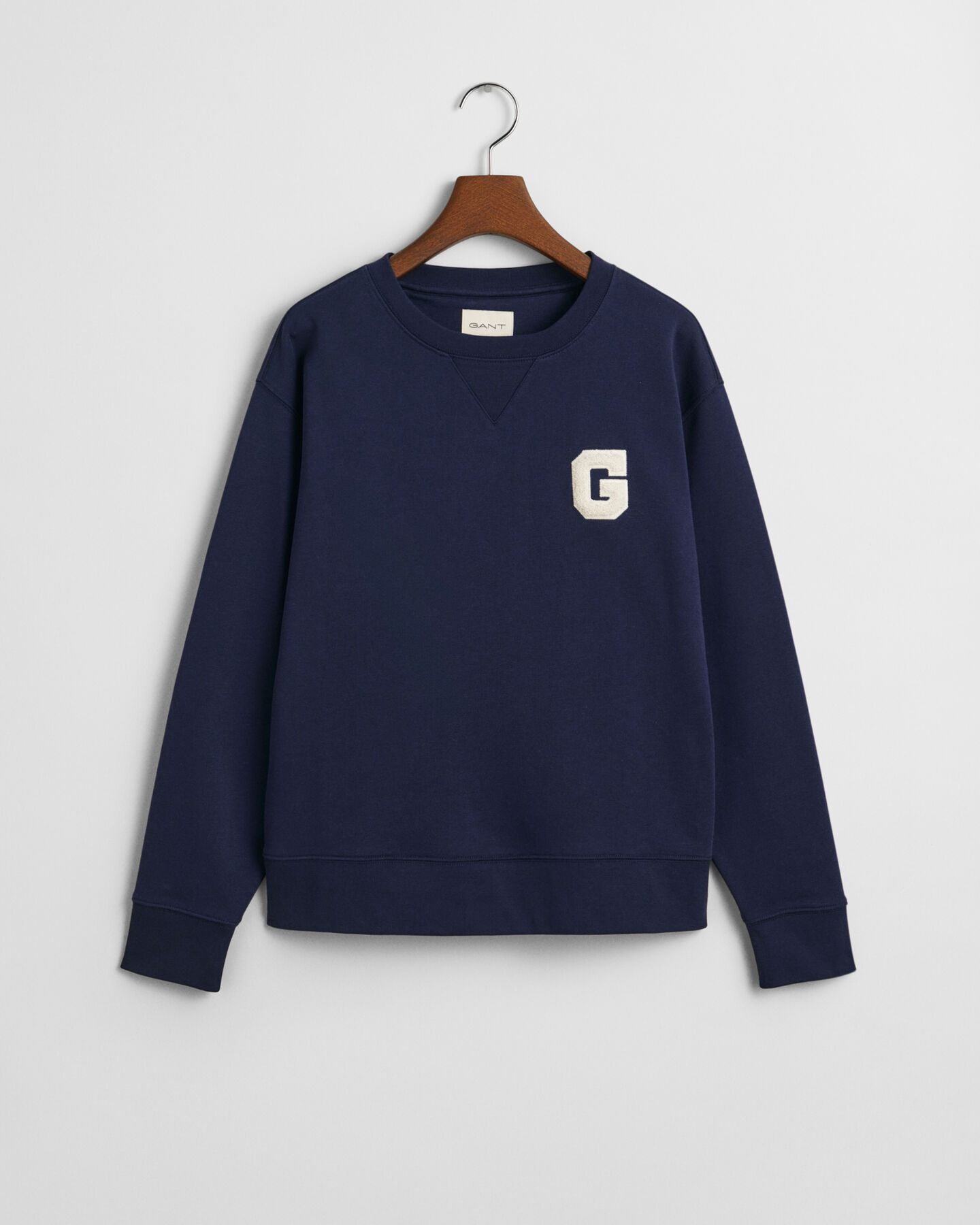 Sweatshirt med crewneck og G-mærke