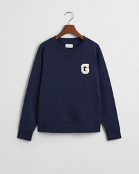Sweatshirt med crewneck og G-mærke