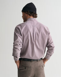 Regular fit Micro gingham poplin skjorte