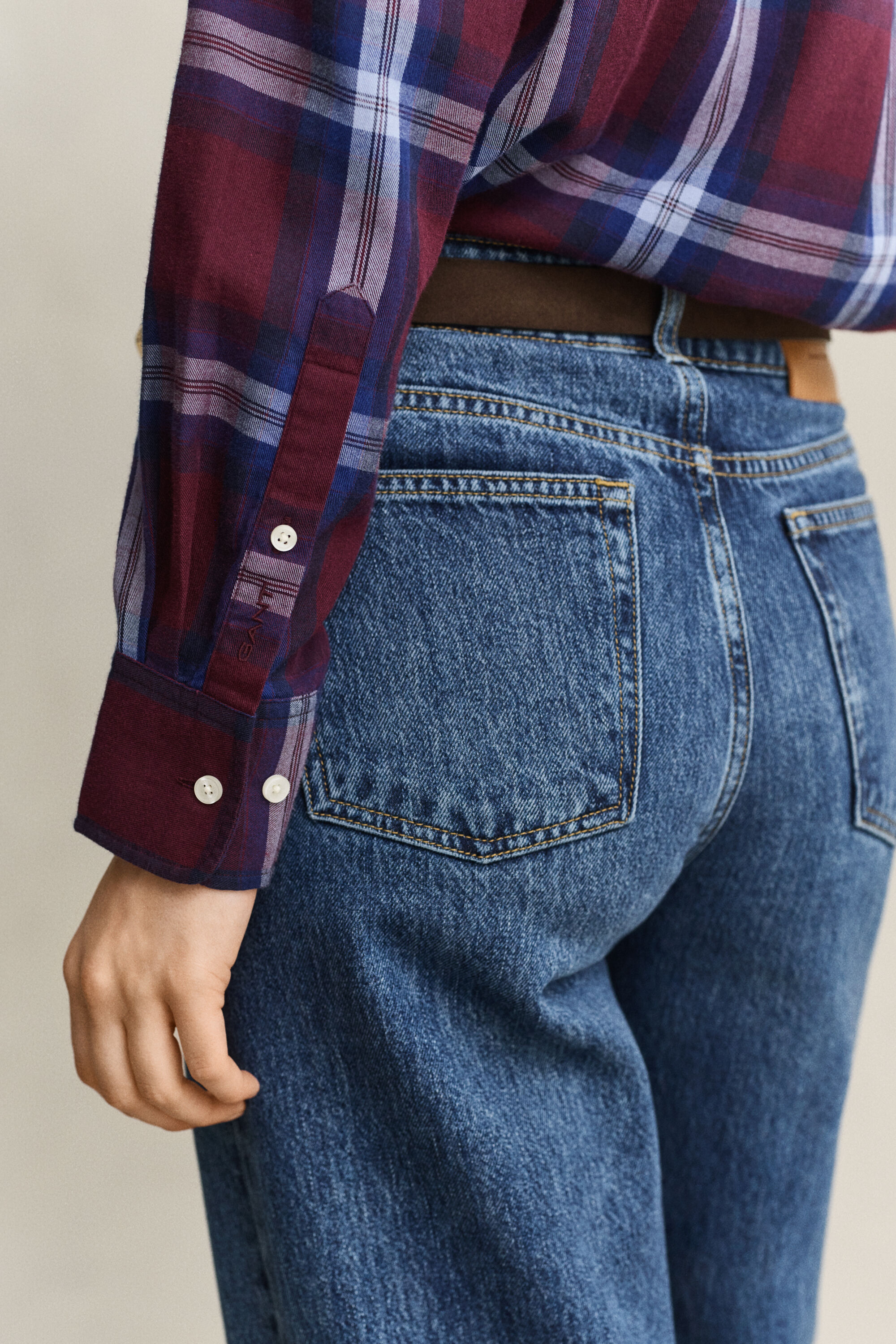 Relaxed flannelskjorte