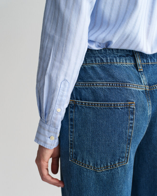 Regular fit stribet Archive Oxford-skjorte