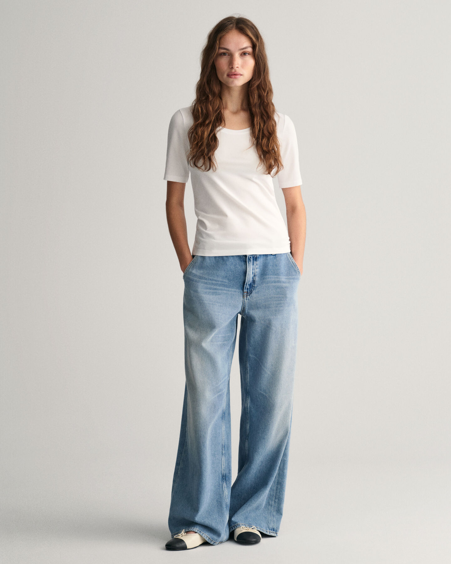 Top med rund halsudsk&aelig;ring