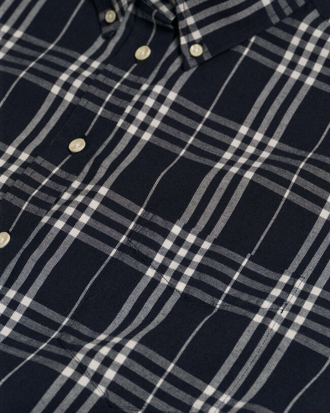 Relaxed fit ternet flannelskjorte