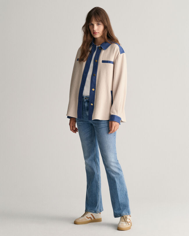 Tekstureret overskjorte