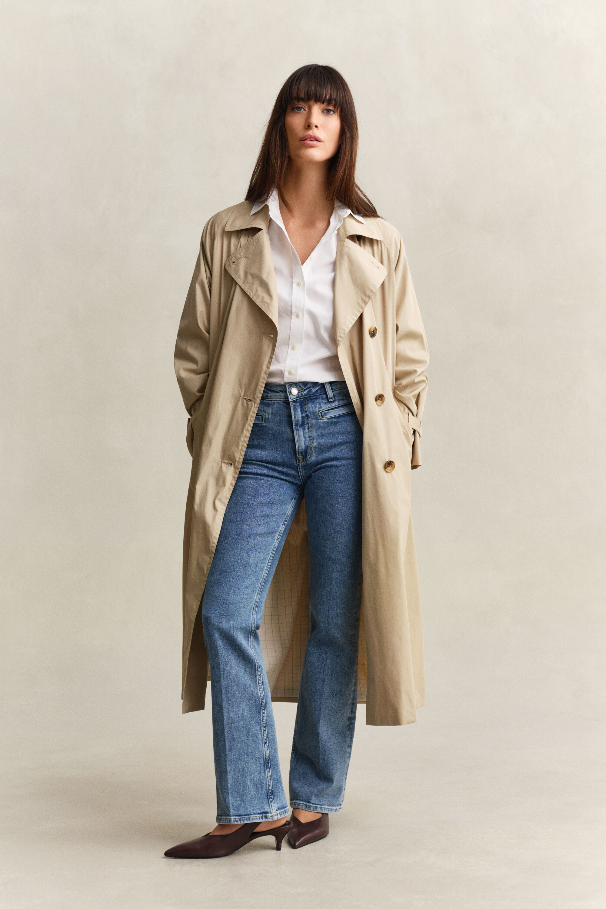 Monogram jeans med svaj