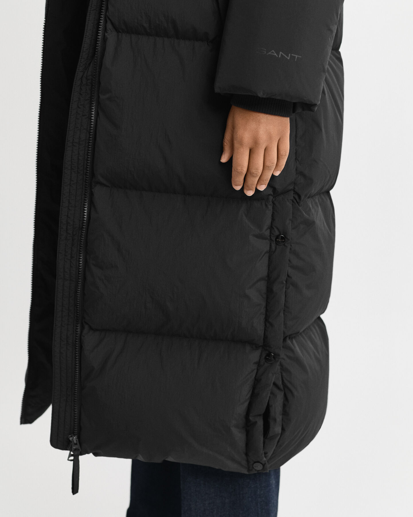 Dunfrakke i fuld længde