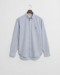 Regular fit klassisk poplin-skjorte med tern
