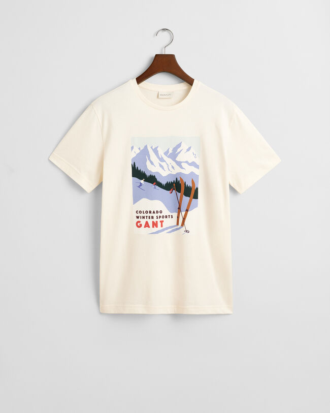 GANT T-shirt med Winter Sports-grafik