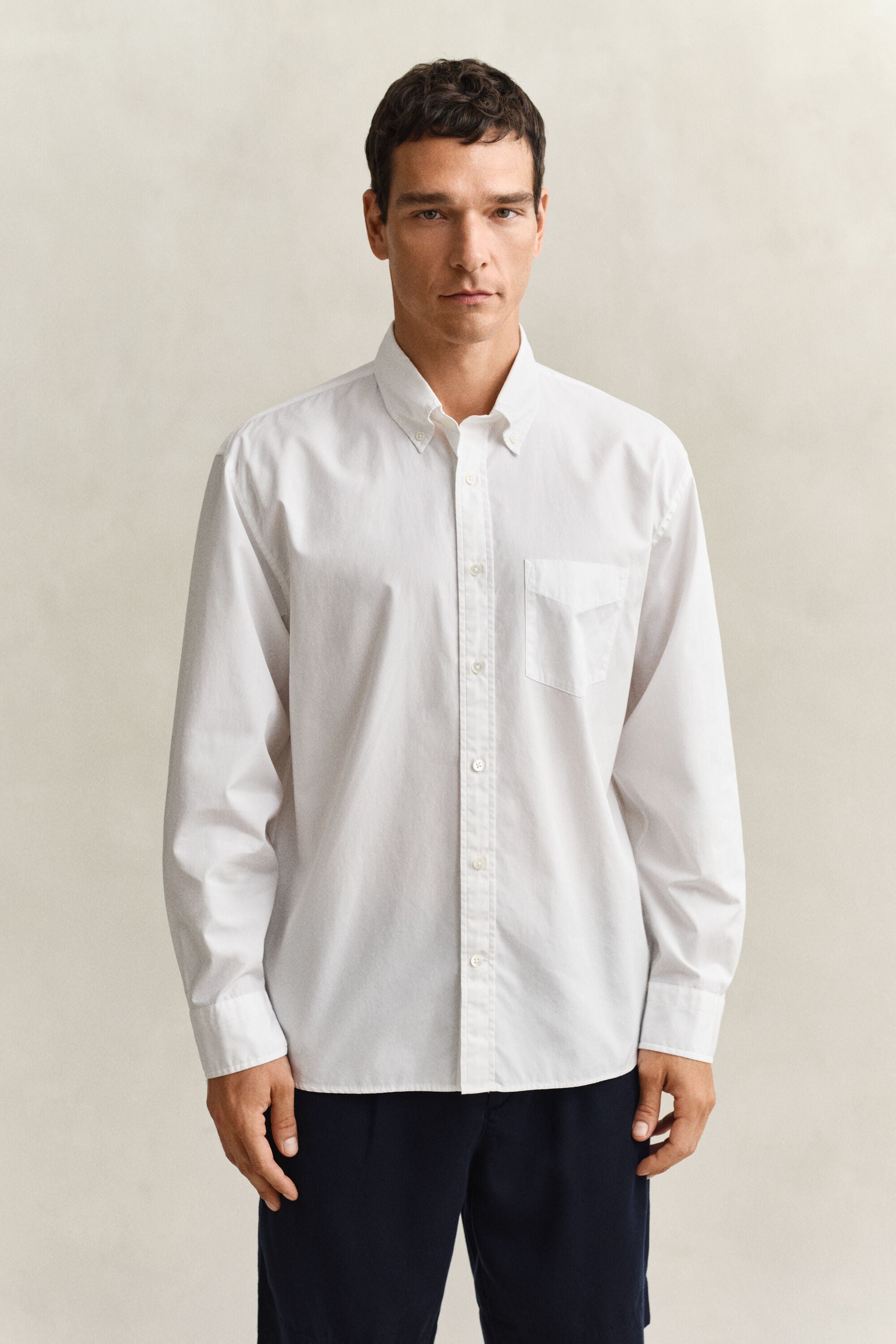 Poplin skjorte
