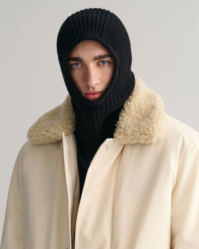 Strikket balaklava i uld