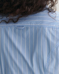 Stribet midi skjortekjole