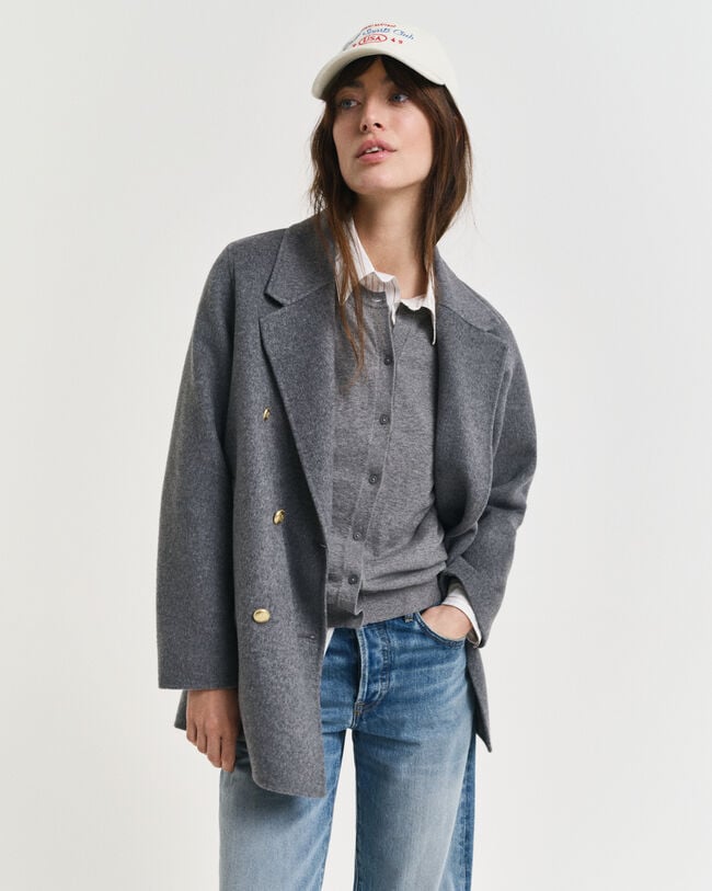 Sømandsjakke med håndsyede detaljer