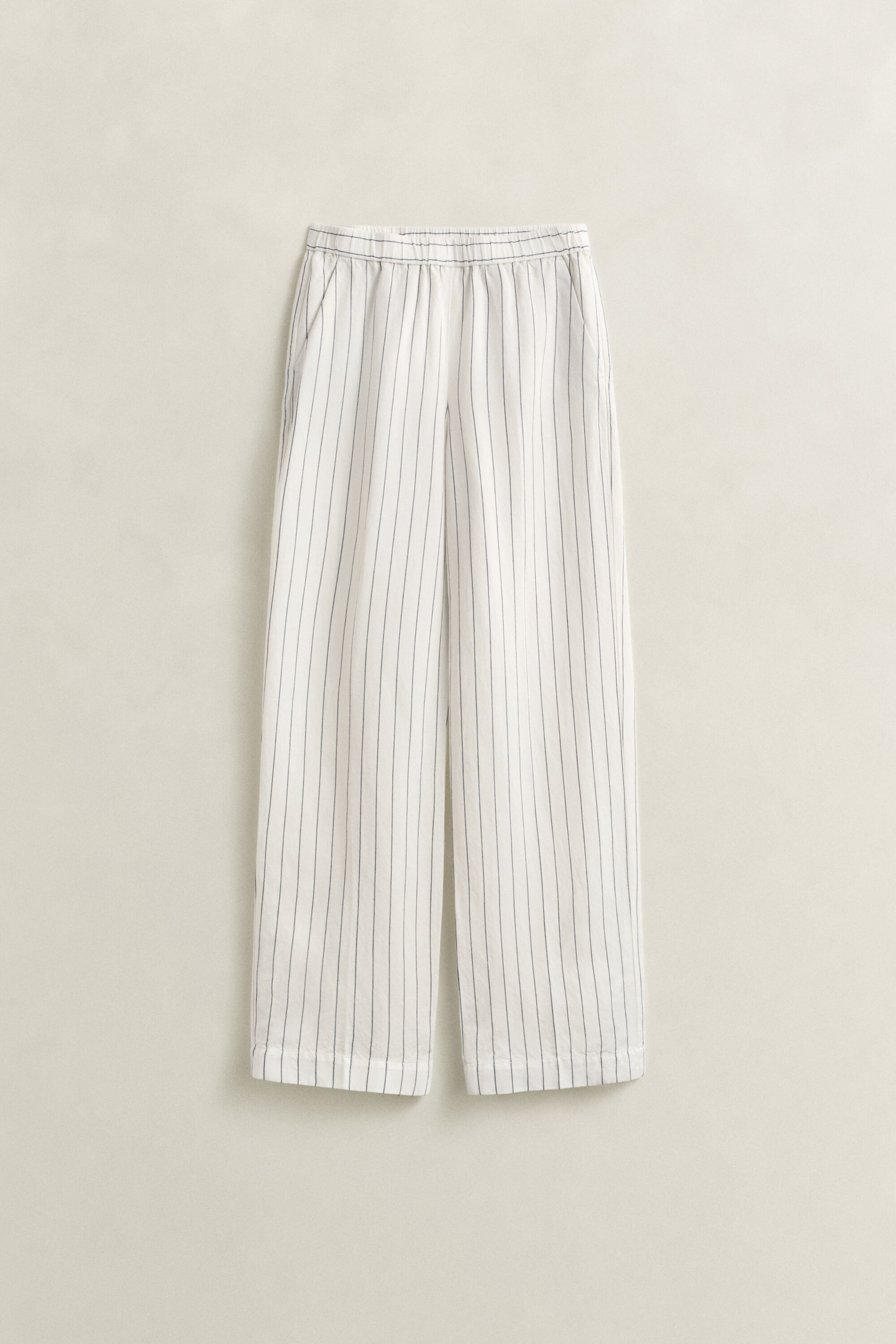 Stribede bukser i hørblanding