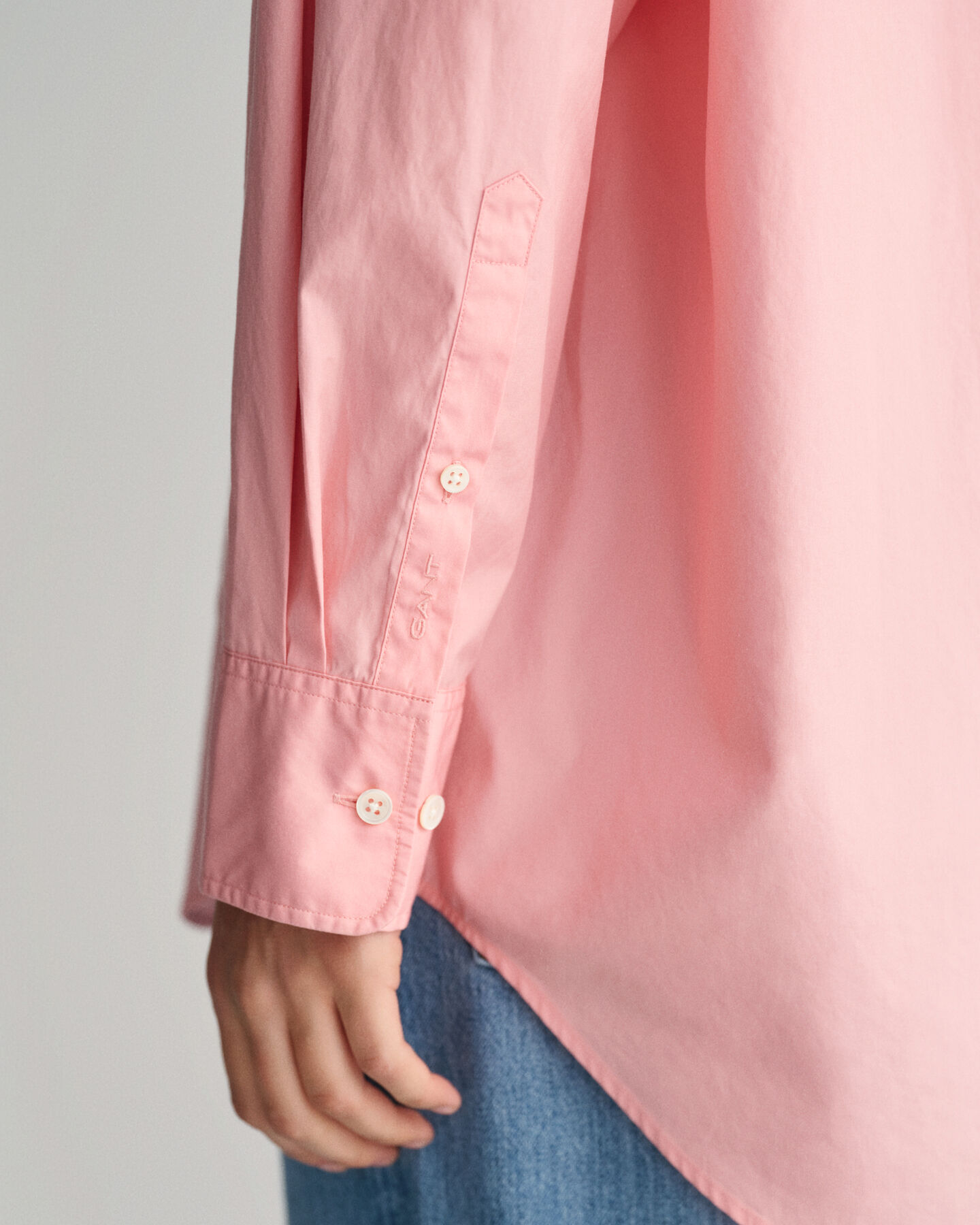 Oversized poplin-skjorte