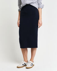 Uldstrikket nederdel