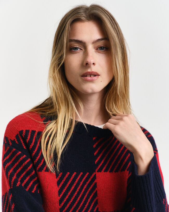 Buffalo-ternet sweater med crewneck