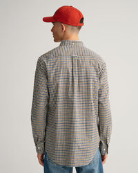 Regular fit gingham skjorte af twill