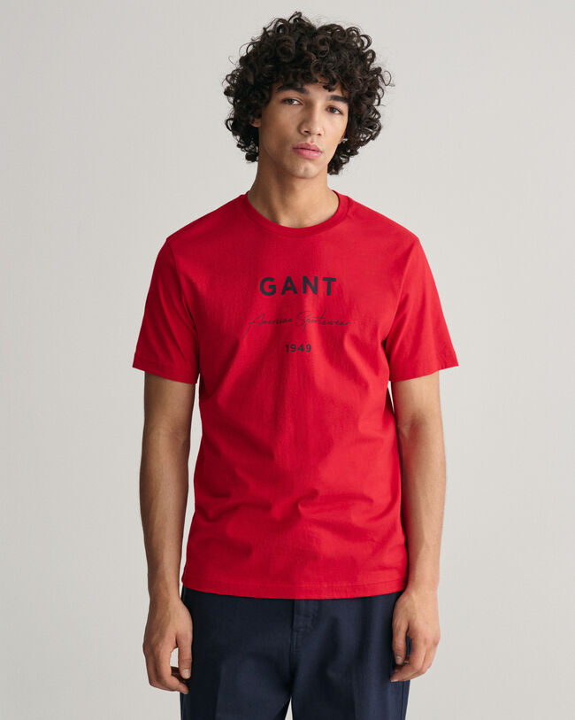 T-shirt med GANT Script Graphic tryk