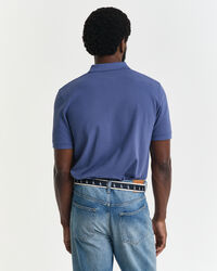 Kontrastfarvet piqué poloskjorte