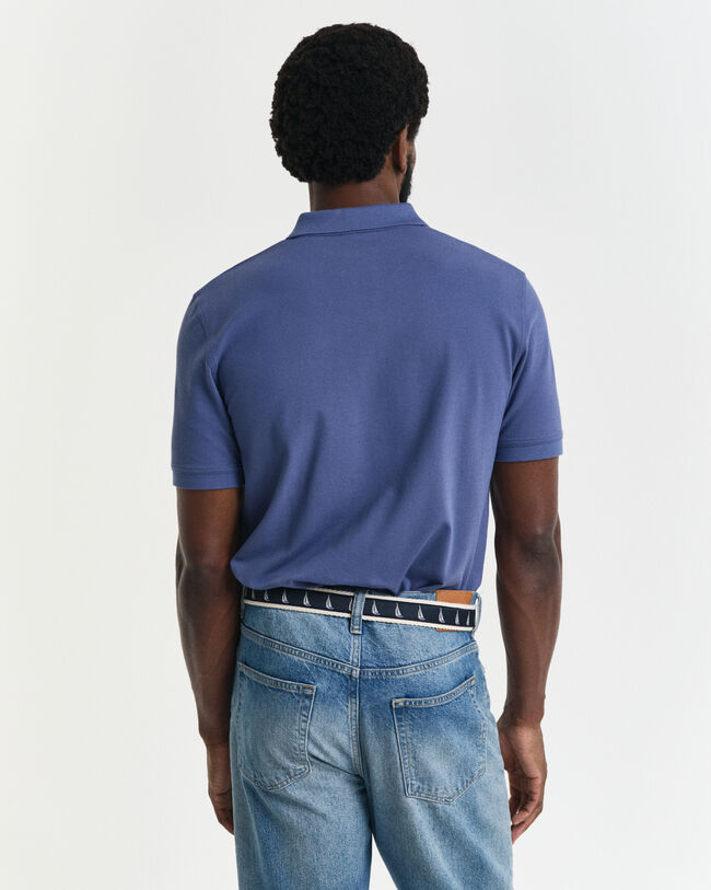 Kontrastfarvet piqué poloskjorte