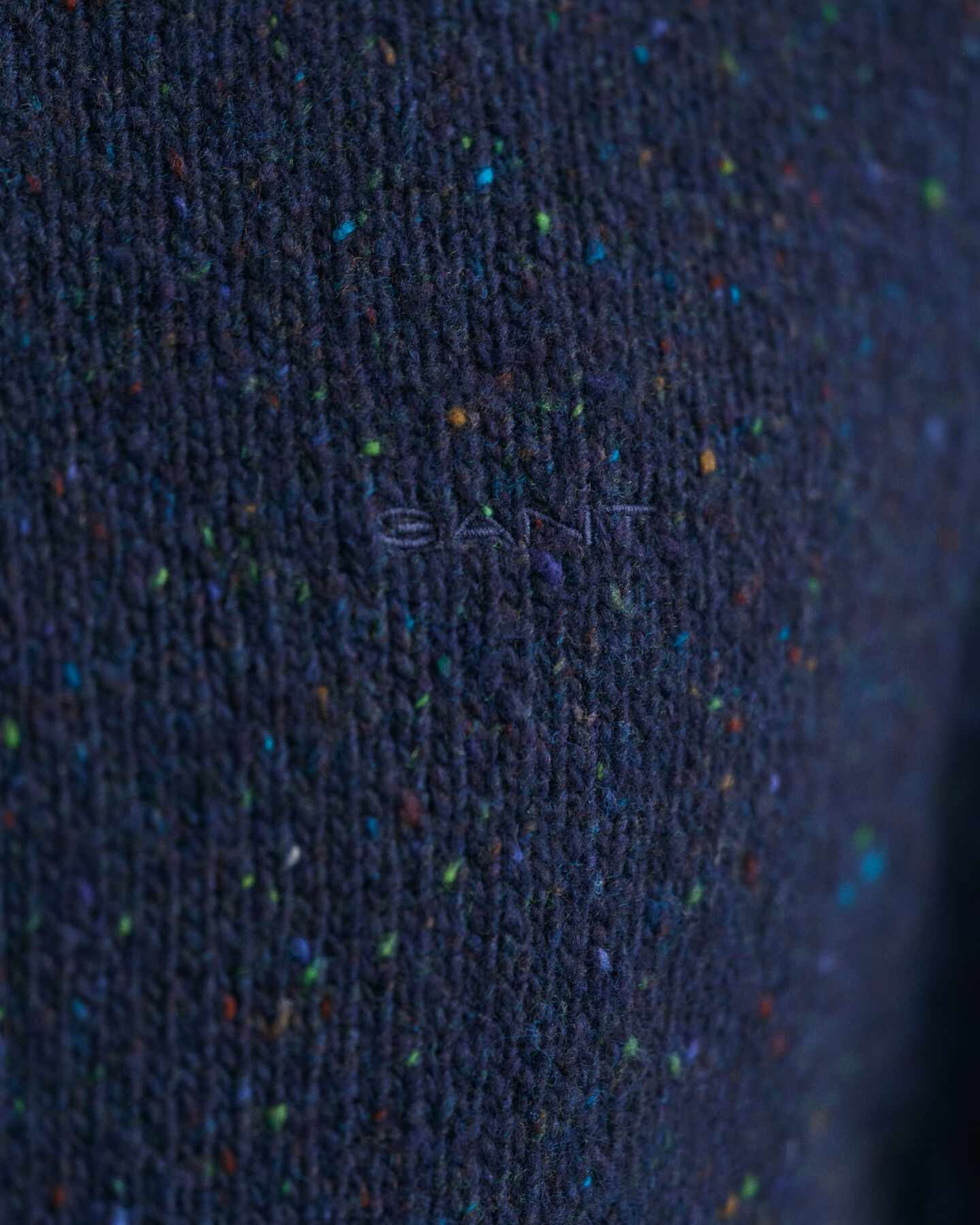 Crewneck sweater med uldnister