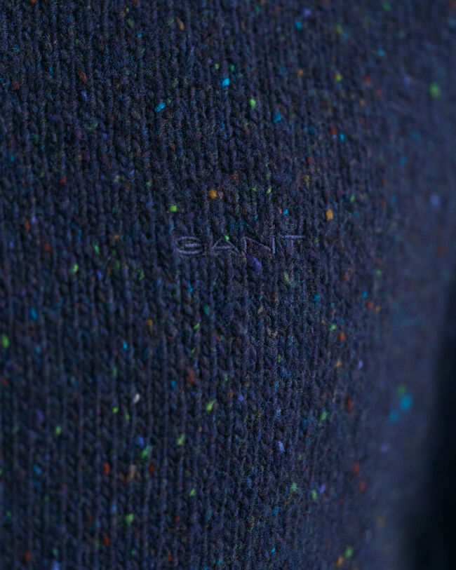 Crewneck sweater med uldnister