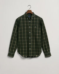 Regular fit ternet skjorte af jernbanefl&oslash;jl