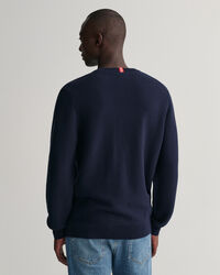 Let Texture crewneck sweater