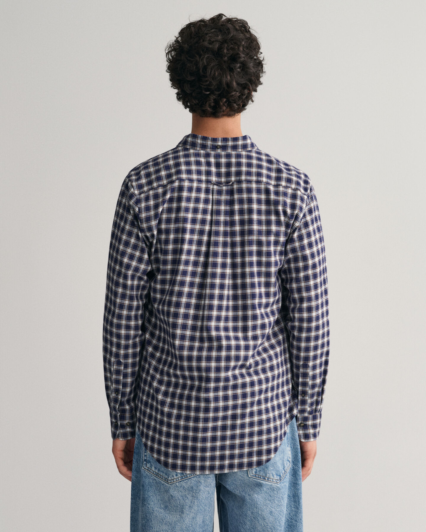 Regular fit flannelskjorte med mikrotern