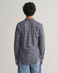 Regular fit flannelskjorte med mikrotern