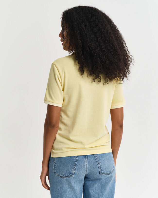 Sunfaded piqu&eacute; poloskjorte