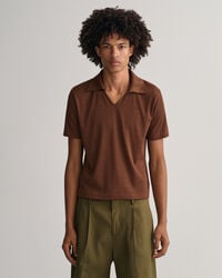 Piqu&eacute; poloskjorte inspireret af 70'erne