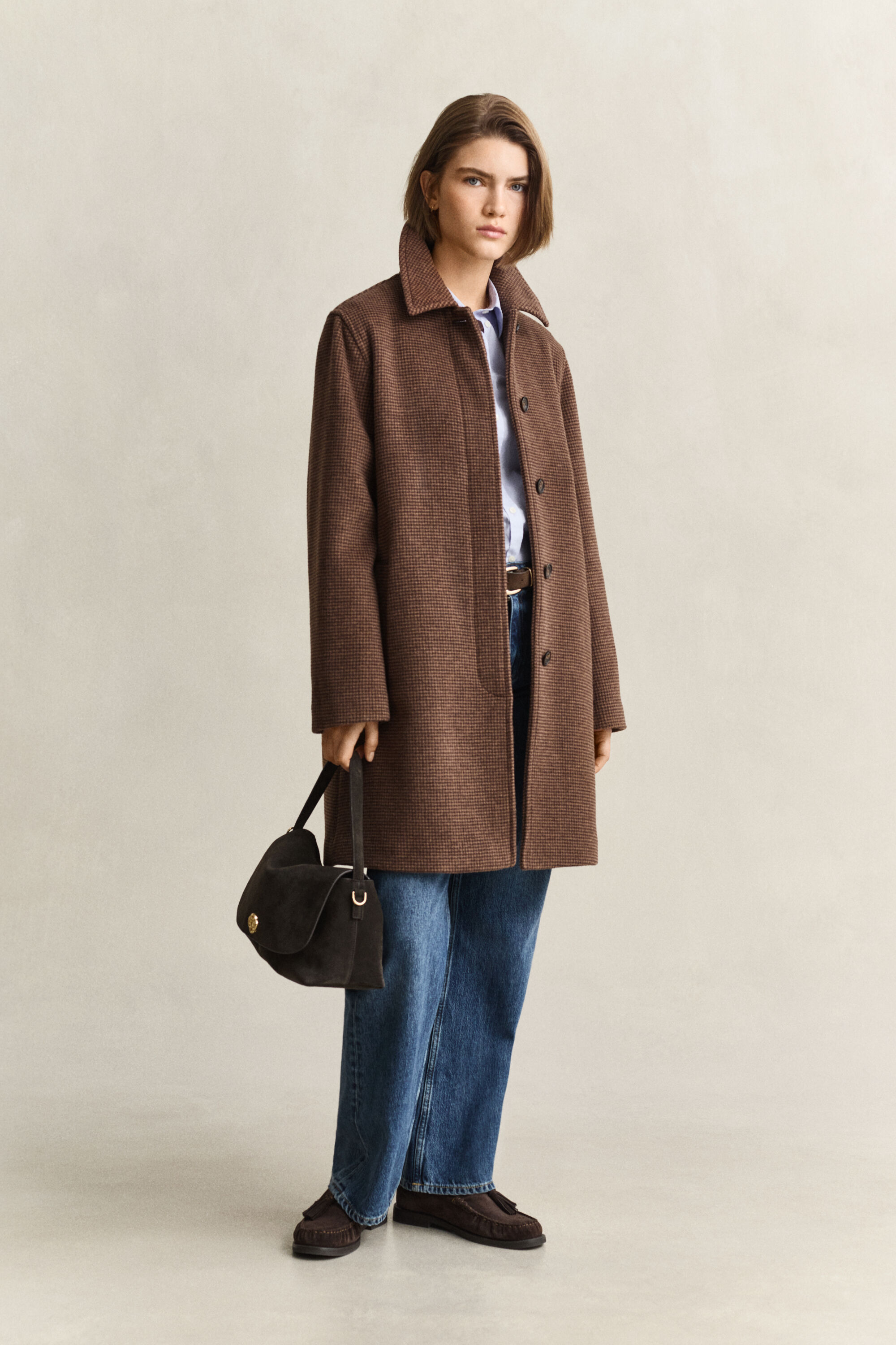 Car Coat af uldblanding