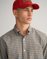 Regular fit gingham skjorte af twill