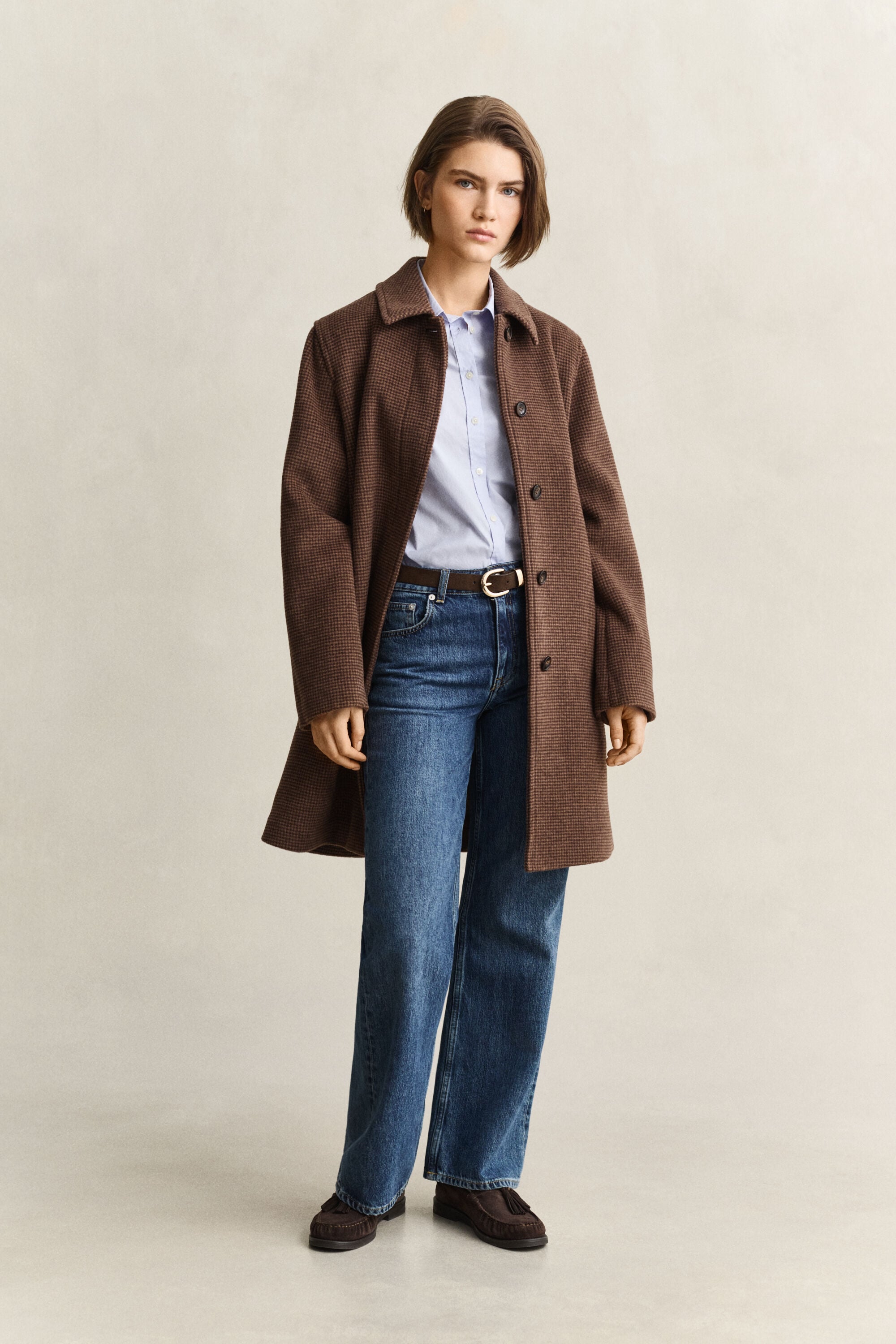 Car Coat af uldblanding