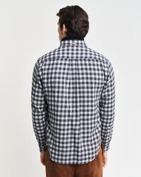 Regular fit ternet flannelskjorte