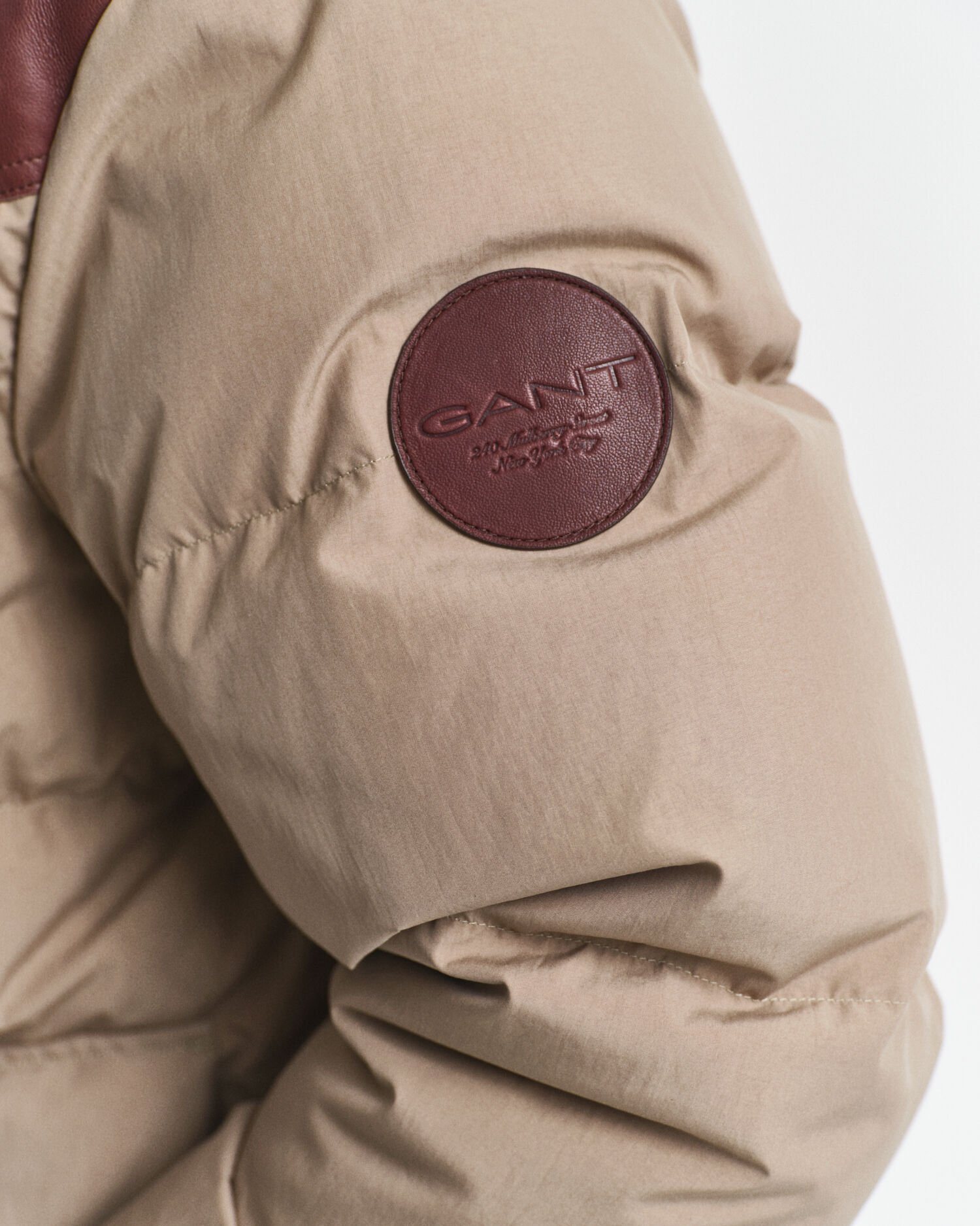 Parka af bomuld med gåsedun