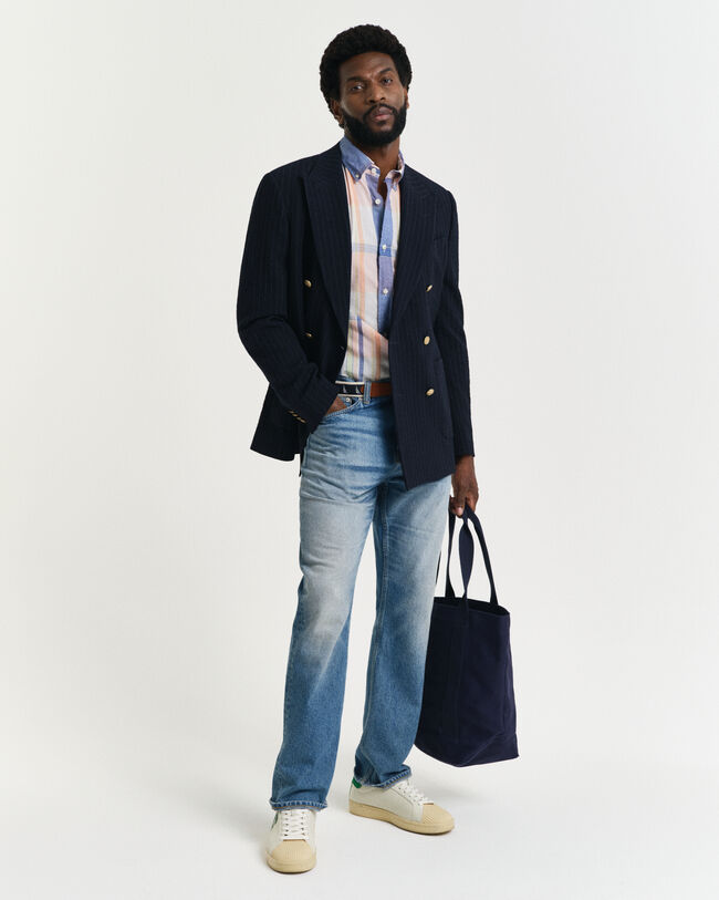 Regular fit skjorte af indisk madras