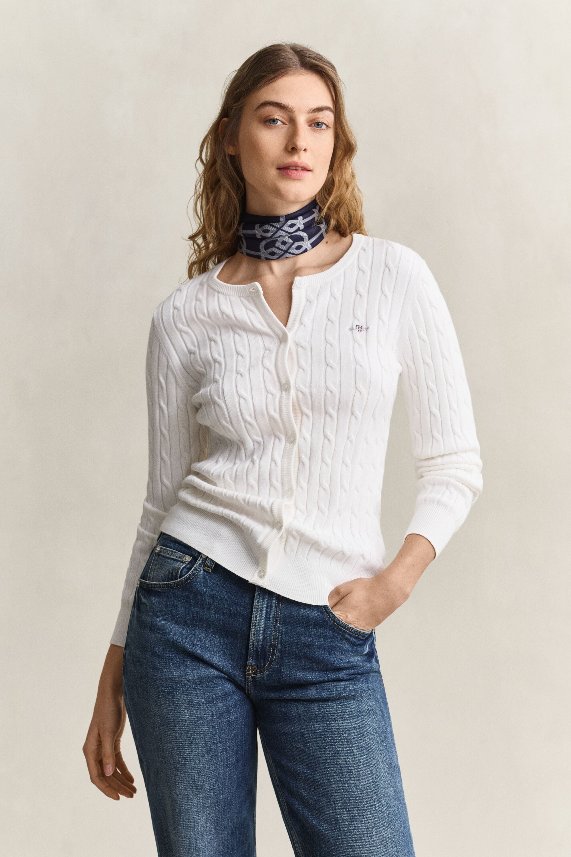 Kabelstrikket cardigan