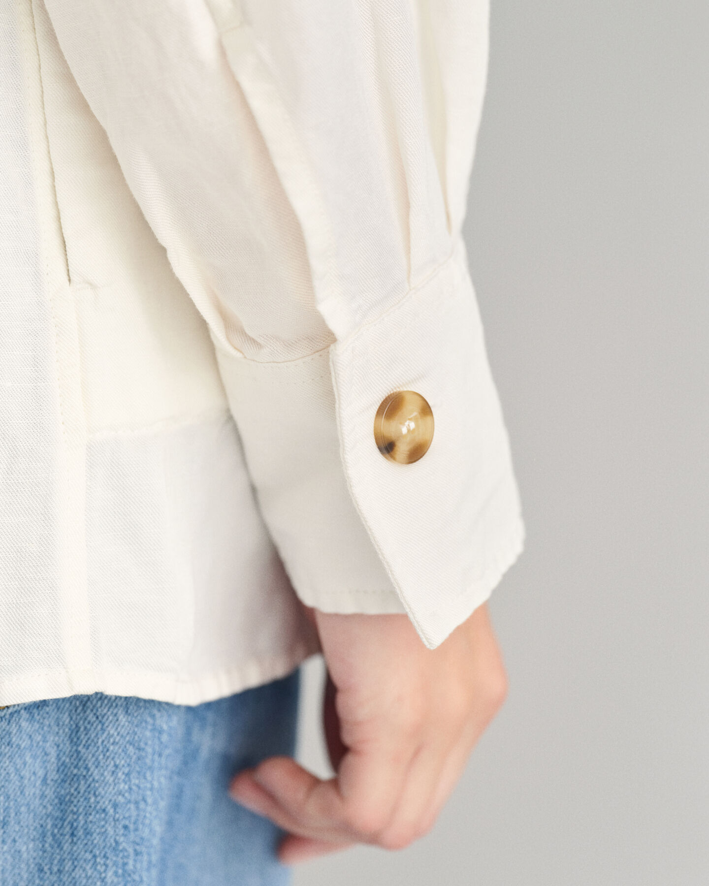 Overskjorte i hørblanding