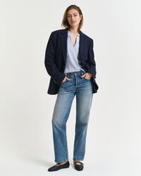 H&oslash;rbluse med korte &aelig;rmer