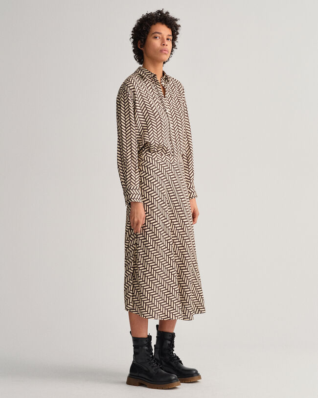 Relaxed fit Geometric skjorte