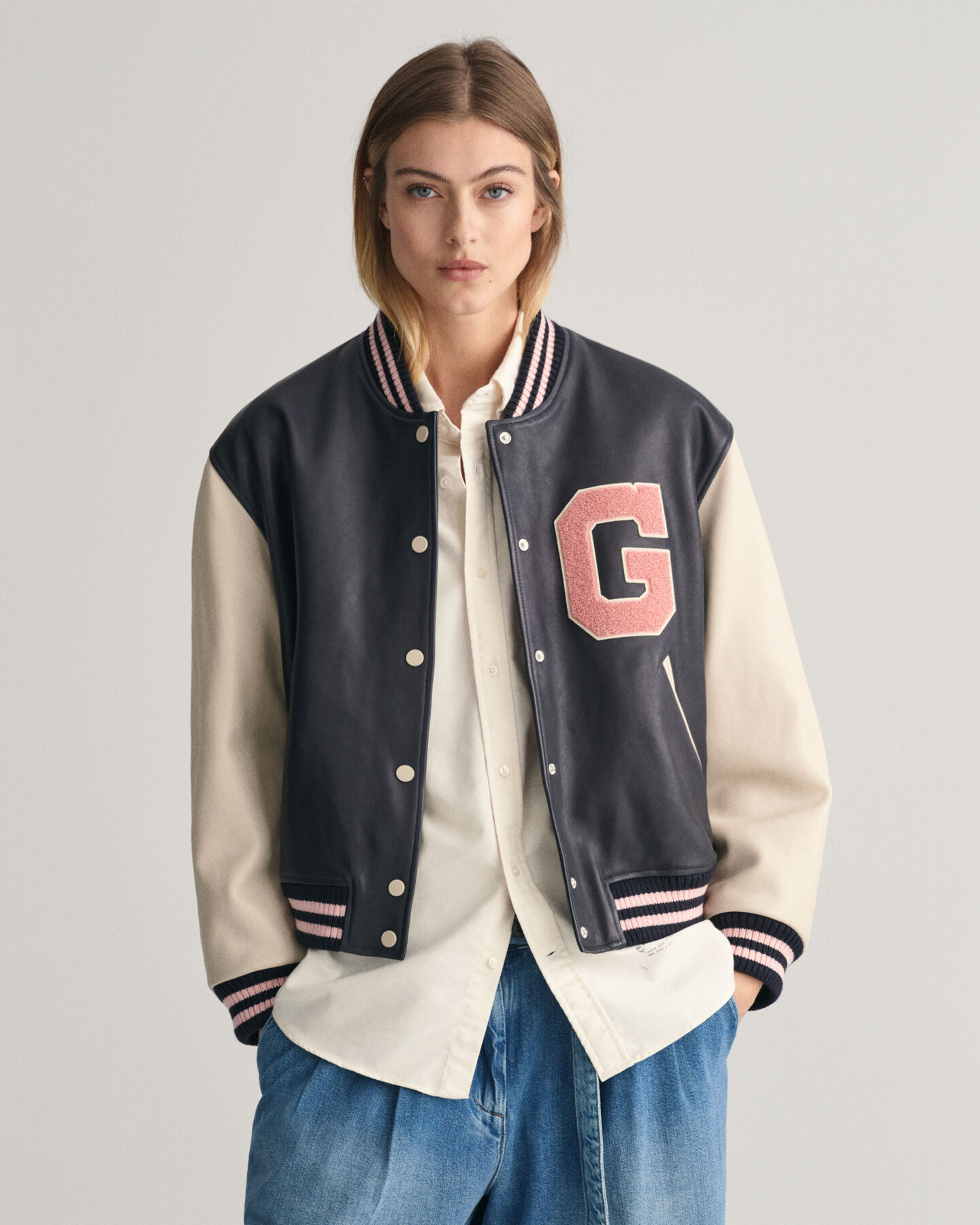 GANT Varsity Jacket af læder