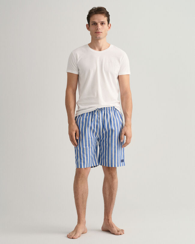 Oxford stribede pyjamasshorts