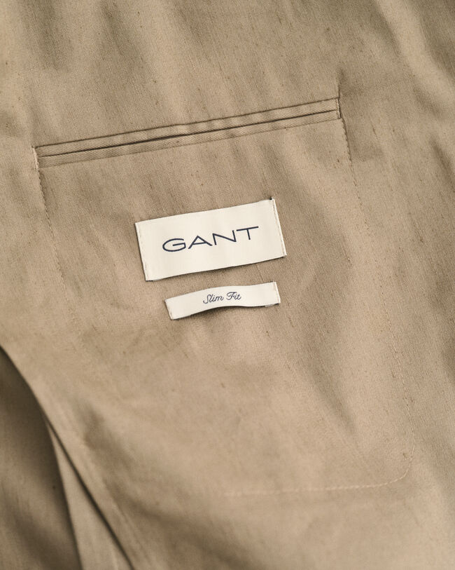 Jakkesæt-blazer af hør og bomuld