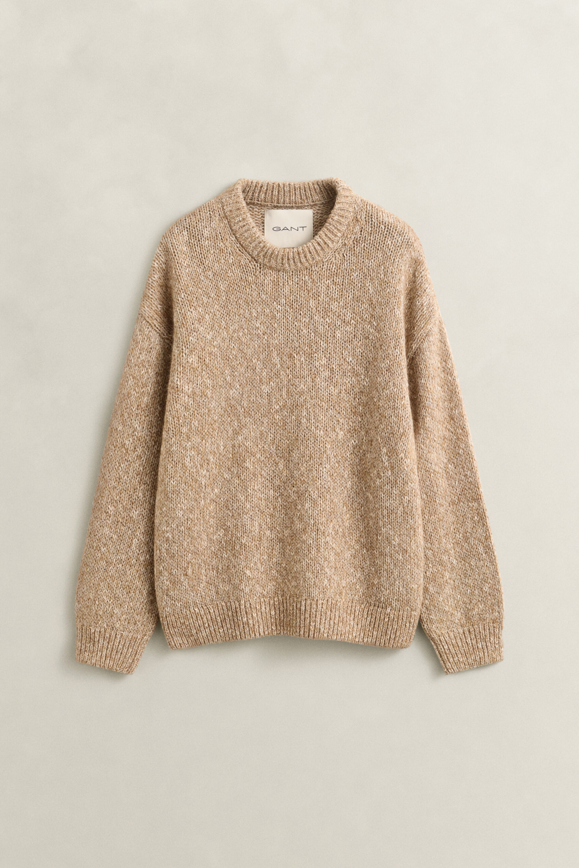 Sweater i en blanding af mouliné-uld