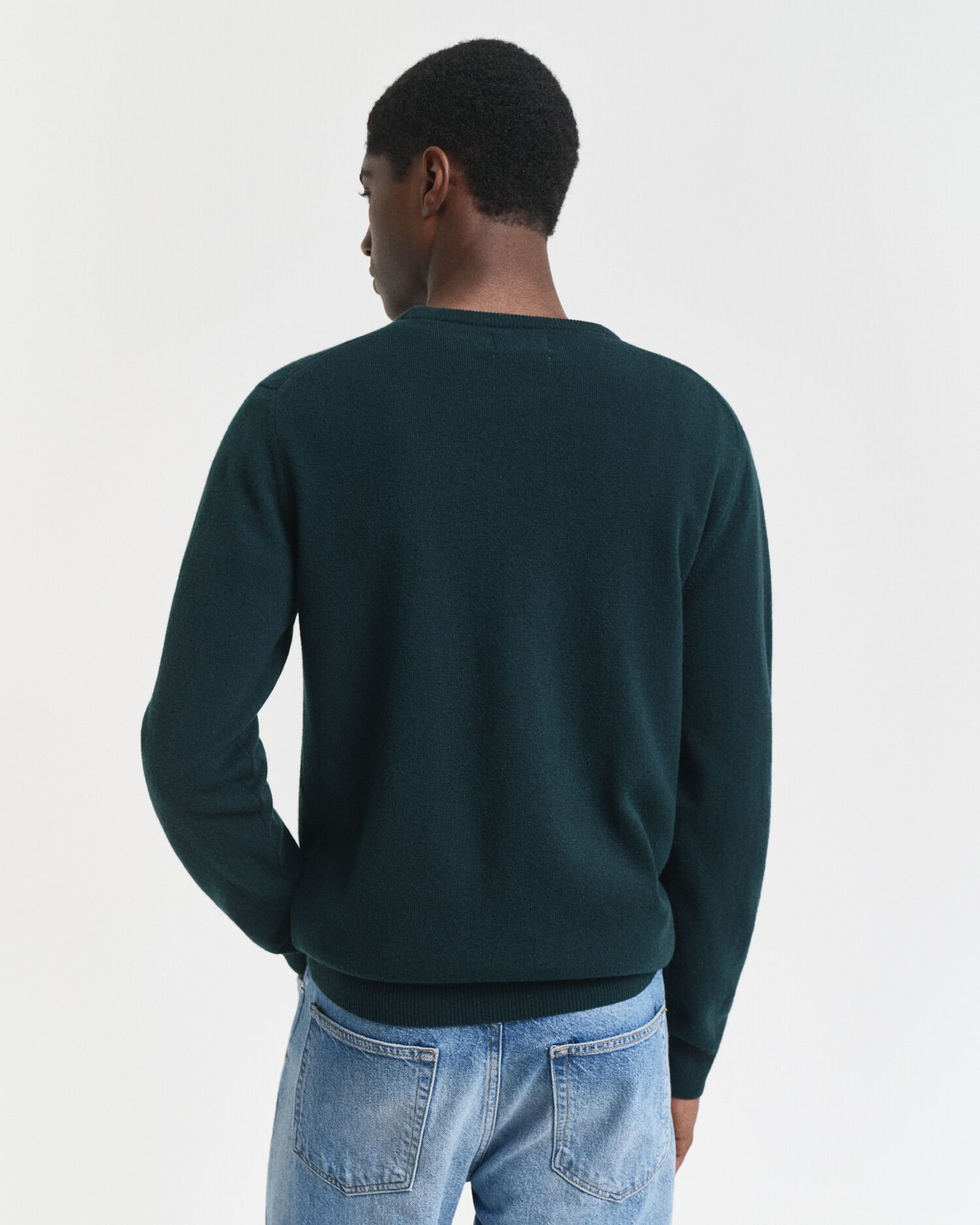 Crewneck sweater i ekstra fin lammeuld