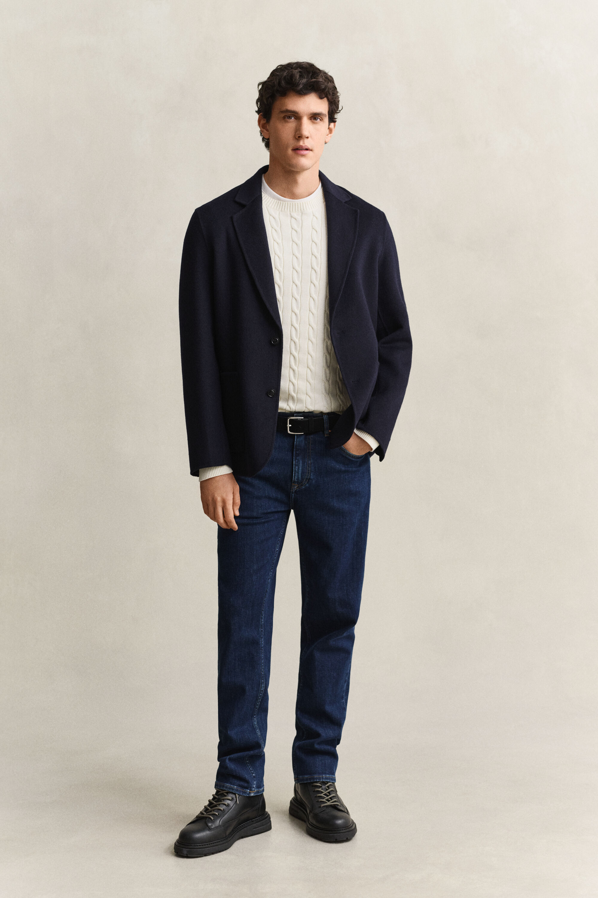 Regular fit jeans i let vask