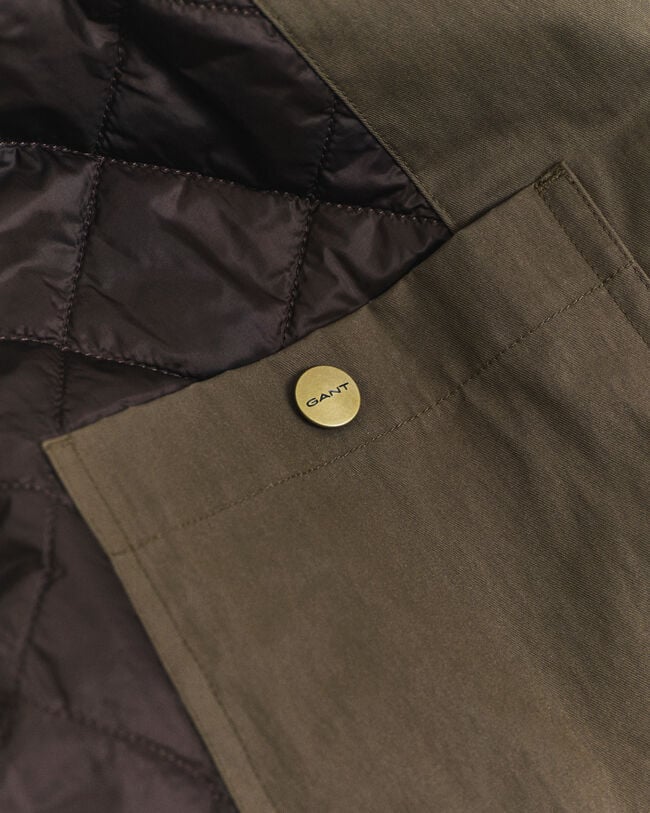 Vokset bomuldsfrakke