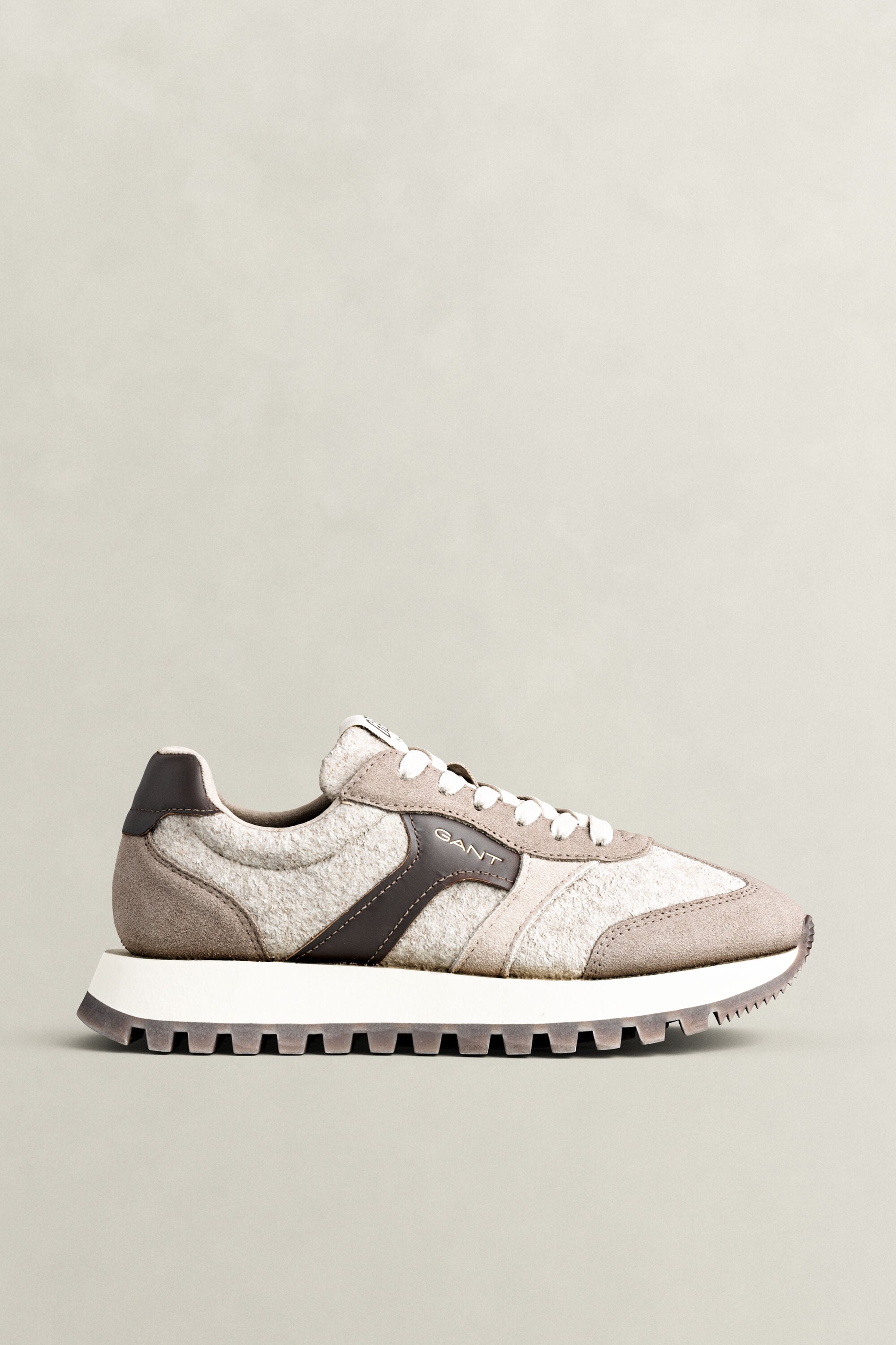 Caffay sneakers i uld og ruskind